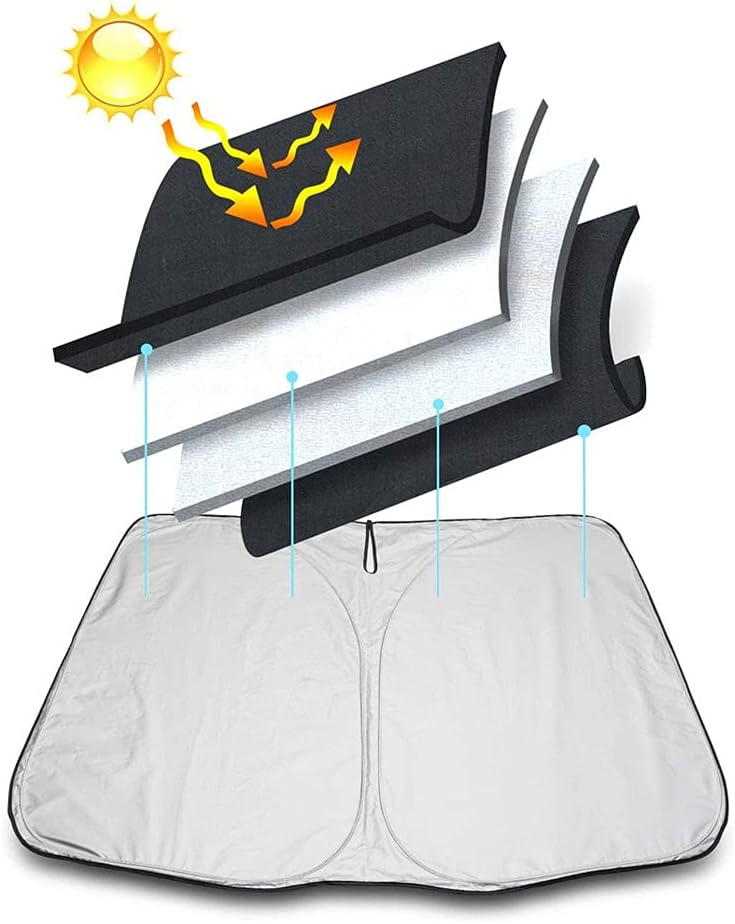 Skládací sluneční clona do auta s logem