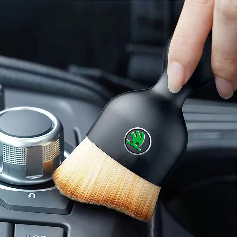 Car interior dust sweeping soft brush